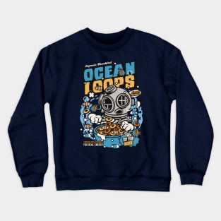 Retro Cartoon Cereal Box // Cereal Ocean Loops // Funny Vintage Breakfast Cereal Crewneck Sweatshirt